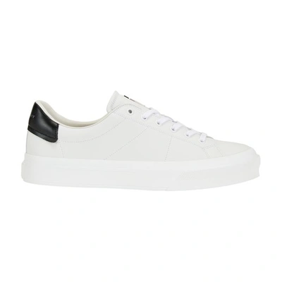 Shop Givenchy City Sport Sneakers In Blanc Noir