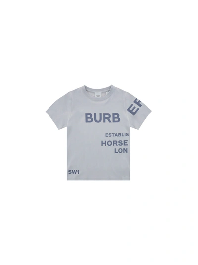 Shop Burberry T-shirt For Boy In Grey