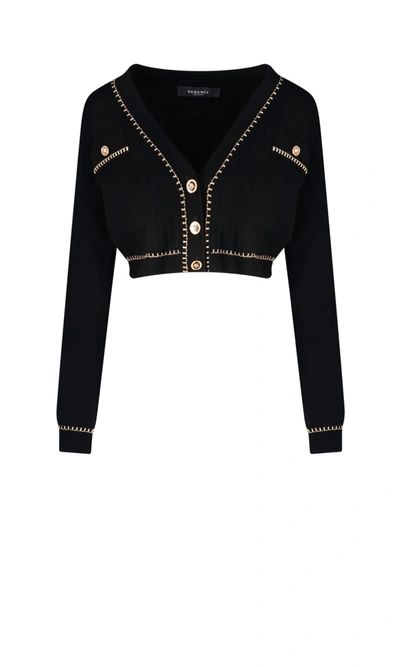 Shop Versace Sweater In Black