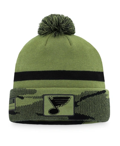 Fanatics Branded Camo Ottawa Senators Military Appreciation Cuffed Knit Hat With Pom In Camo