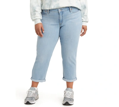 Shop Levi's Trendy Plus Size Boyfriend Jeans In Slate Era