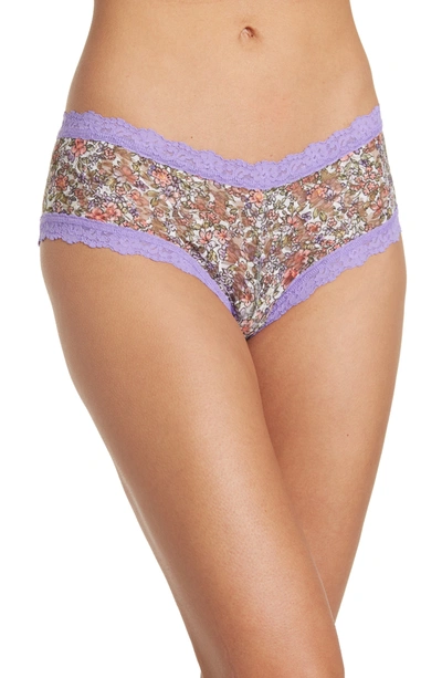 Shop Hanky Panky Patterned Lace Boyshort In Calico/ Eorc
