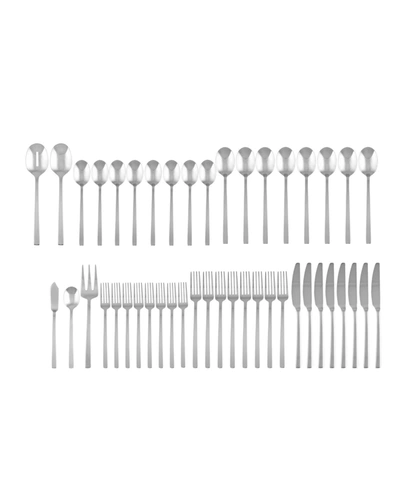 Cambridge Beacon Mirror 45-piece Flatware Set, Service For 8 In Silver