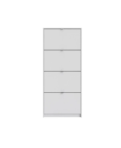 Shop Tvilum Bright 4-drawer Shoe Cabinet In White