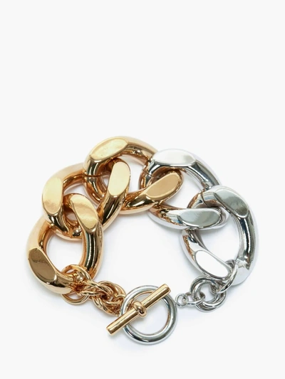 Shop Jw Anderson Oversized Chain Bracelet In Gold