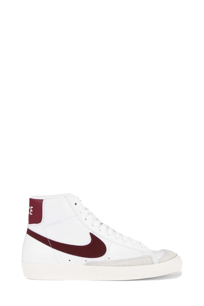 Shop Nike Blazer Mid 77 Vntg Sneakers In White Leather