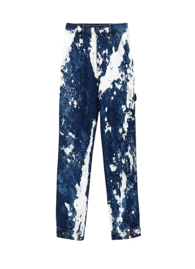 Shop Palm Angels Galaxy Pant In Blue