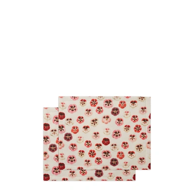 Shop La Doublej Placemat Set Of 2 In Micro Pansy