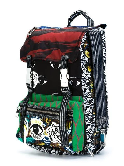 Shop Kenzo Multi Logo Backpack