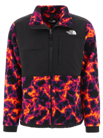 Shop The North Face "printed Denali 2" Jacket In Purple