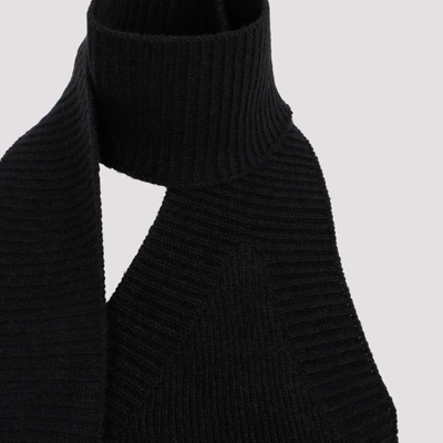 Shop Bottega Veneta Embellished Shetland Top Sweater In Black