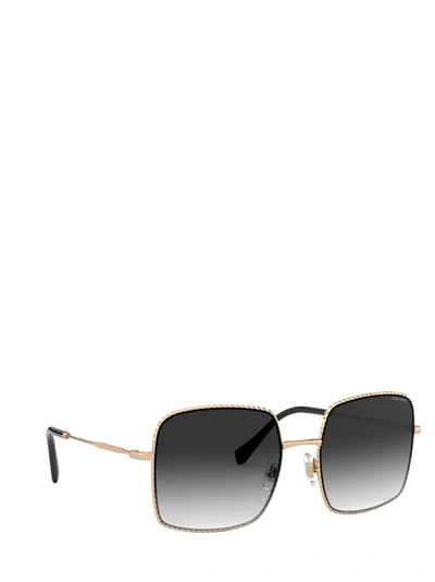 Shop Miu Miu Eyewear Sunglasses In Antique Gold