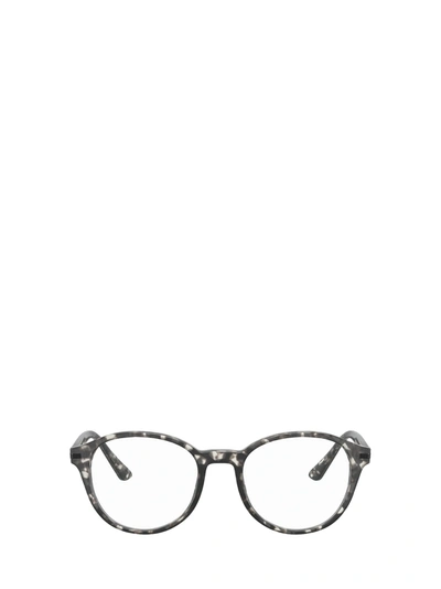 Shop Prada Eyewear Eyeglasses In Matte Grey Tortoise