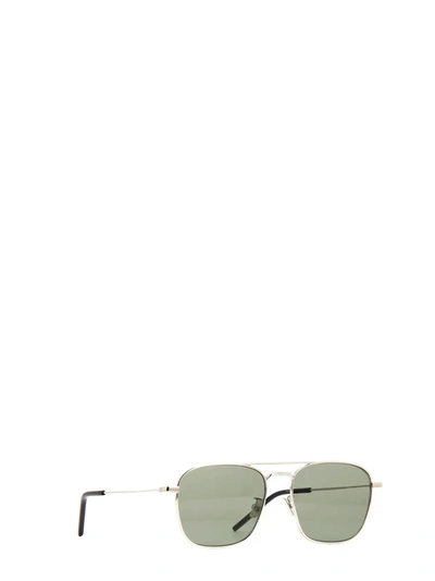 Shop Saint Laurent Eyewear Sunglasses In Silver