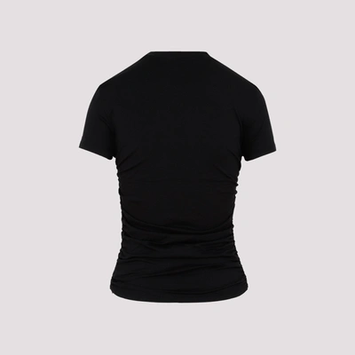 Shop Theory Ruched Tiny T-shirt Tshirt In Black