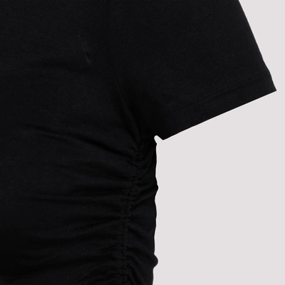 Shop Theory Ruched Tiny T-shirt Tshirt In Black