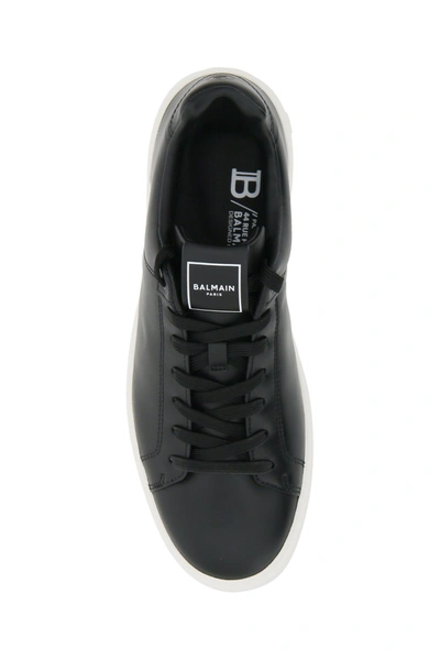 Shop Balmain B Court Leather Sneakers In Mixed Colours