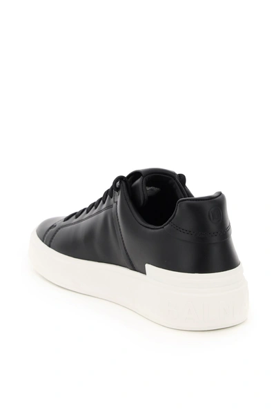 Shop Balmain B Court Leather Sneakers In Mixed Colours