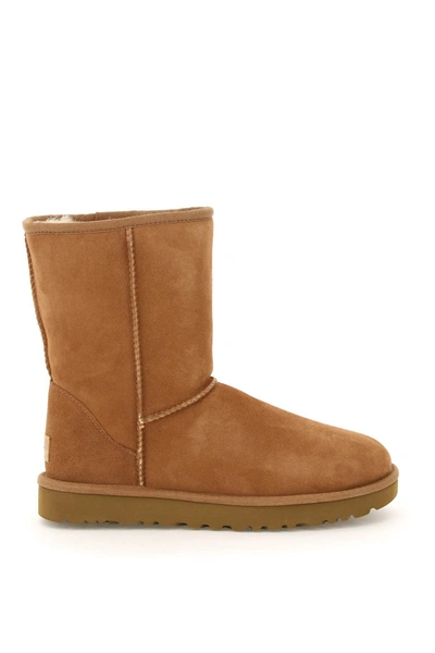 Shop Ugg Classic Short Ii Boots In Beige