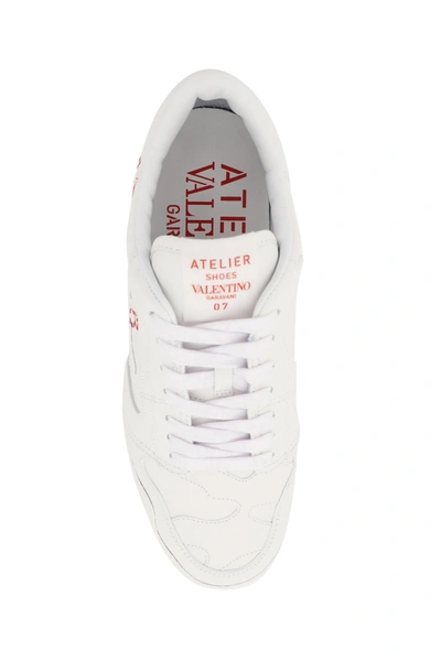 Shop Valentino Garavani Atelier Shoes Low-top Sneakers In White