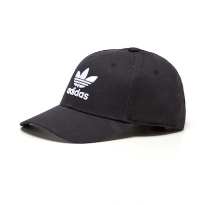 Shop Adidas Originals Trefoil Baseball Cap In Black