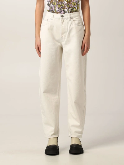 Shop Mcq By Alexander Mcqueen Jeans Mcq Denim Jeans In White