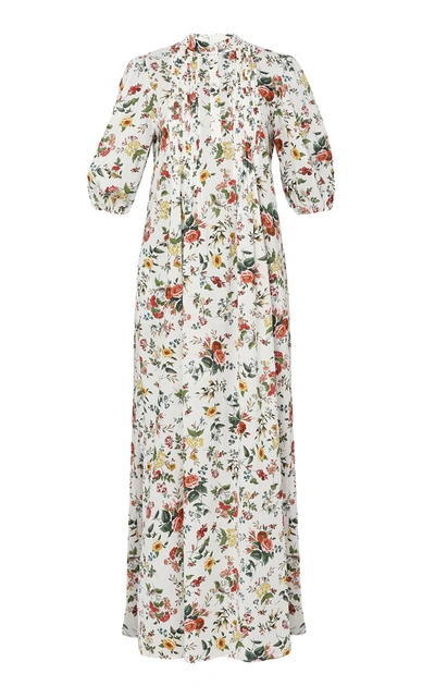 Shop Erdem Women's Mustique Floral Cotton Maxi Dress In Print