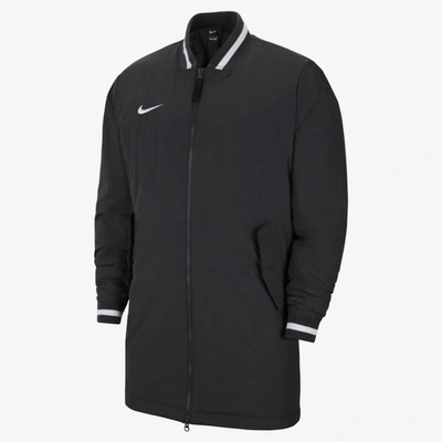 Shop Nike Men's Dugout Baseball Jacket In Black