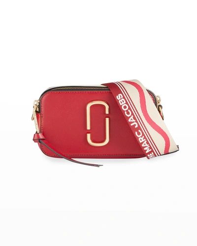 Shop The Marc Jacobs Snapshot Colorblock Camera Bag In New Red Multi