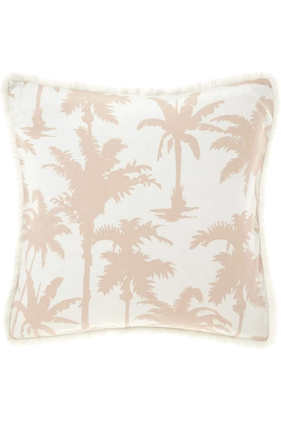 Shop Linen House Luana Palm Tree Square Pillowcase (multicolored) (one Size) In Blue