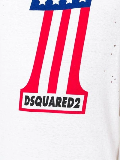 Shop Dsquared2 American Flag Sleeveless Top