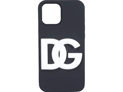 Shop Dolce & Gabbana Dg Logo Iphone 12 Pro Max Cover In Black