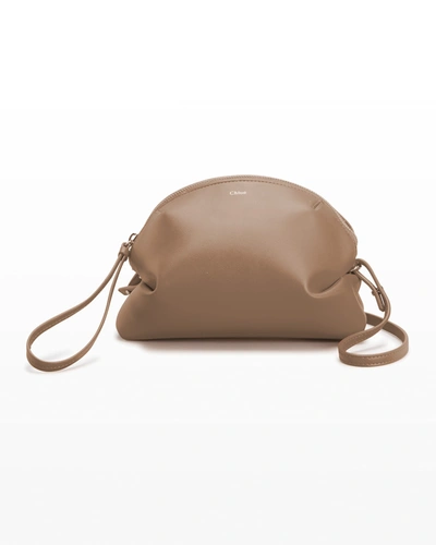 Shop Chloé Judy Calfskin Zip Crossbody Bag In Army Green