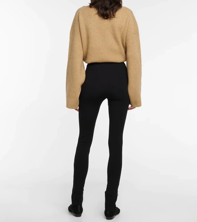 Totême Side Zip Leggings In Black