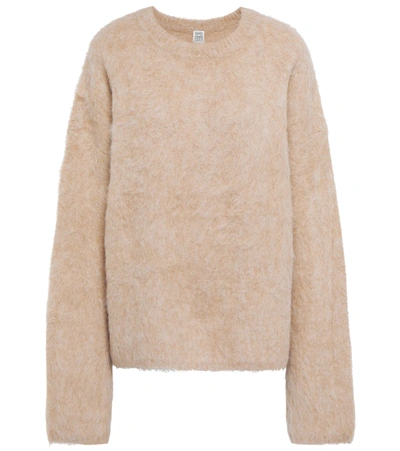 Shop Totême Alpaca Wool-blend Sweater In Clay
