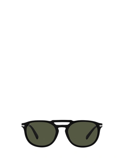 Shop Persol Round Frame Sunglasses In Black