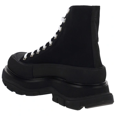 Shop Alexander Mcqueen Men's Ankle Boots Booties   Tread Slick In Black