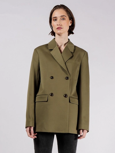 Shop Amendi Celin Blazer In Green