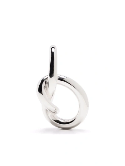 Shop Annelise Michelson Hybride Sterling Silver Solo Earring In 银色