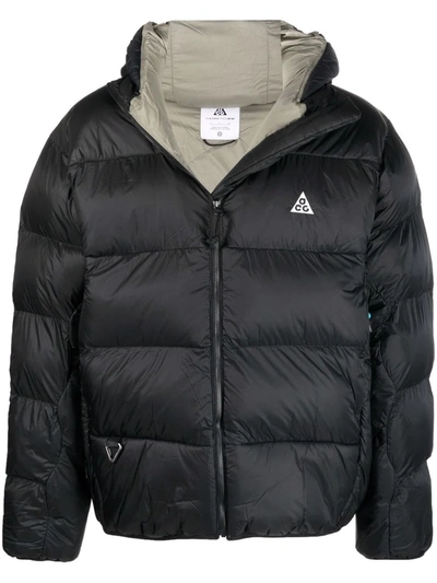 Shop Nike Acg Padded Hooded Jacket In 黑色