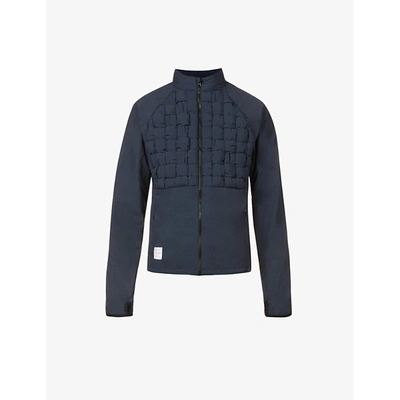 District Vision Blue Sarantos Zonal Woven Panel Track Jacket | ModeSens