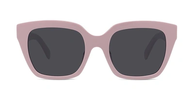 Shop Celine Monochroms Cl 40198f 72a Butterfly Sunglasses In Grey