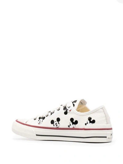 Shop Moa Master Of Arts Moa Concept Mickey Mouse-print Low-top Sneakers In Black