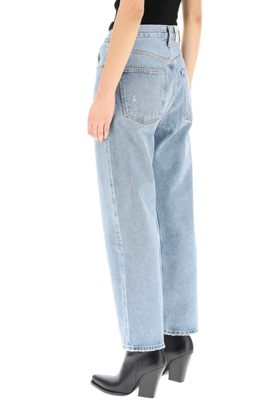 Shop Agolde 90's Crop Jeans In Blue
