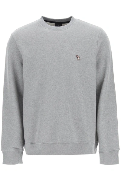 Shop Paul Smith Zebra Logo Sweatshirt In Grey