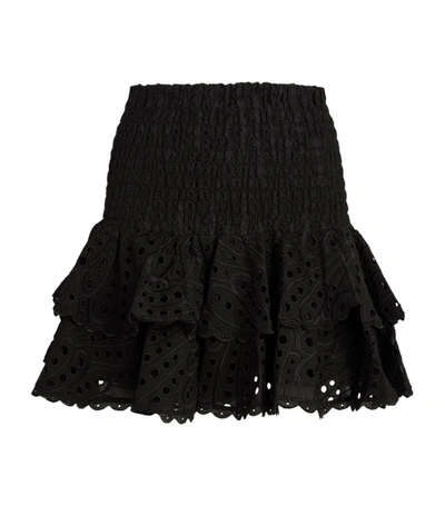 Shop Charo Ruiz Broderie Anglaise Noa Mini Skirt In Black