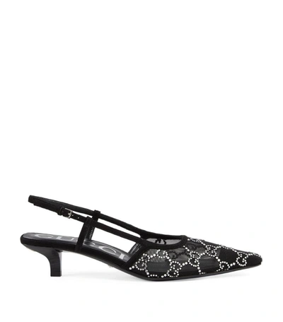 Shop Gucci Gg Slingback Pumps 35 In Black