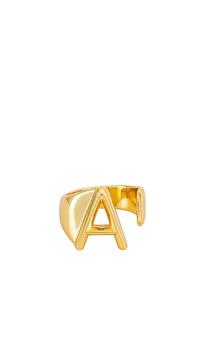 Shop Casa Clara Blaire Ring In Metallic Gold