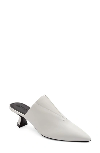 Shop Mercedes Castillo Pointed Toe Mule In Cream