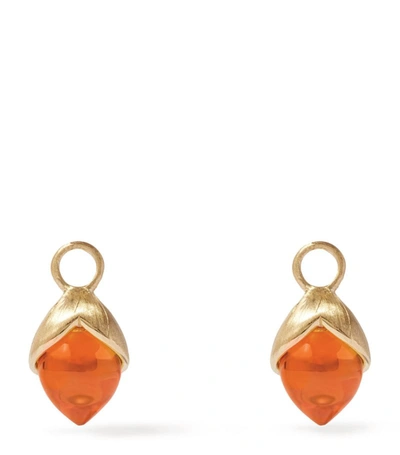 Shop Annoushka Yellow Gold And Citrine Earring Drops